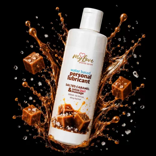 MyLove Intim gél és masszázsolaj 2 az 1-ben sós karamell 300 ml