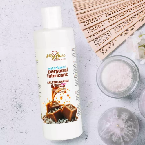 MyLove Intim gél és masszázsolaj 2 az 1-ben sós karamell 300 ml