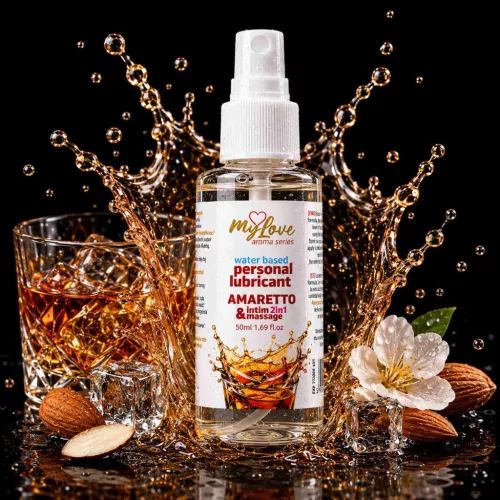 MyLove Intim gél és masszázsolaj 2 az 1-ben Amaretto 50ml