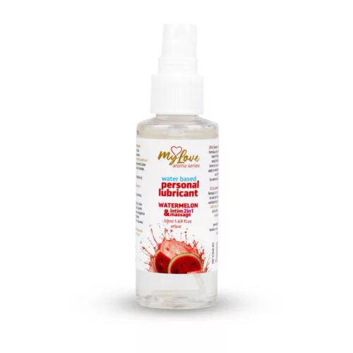 MyLove Intim gél és masszázsolaj 2in1 vízbázisú, 50 ml, dinnye illatú