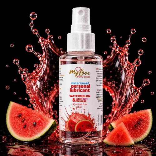 MyLove Intim gél és masszázsolaj 2in1 vízbázisú, 50 ml, dinnye illatú