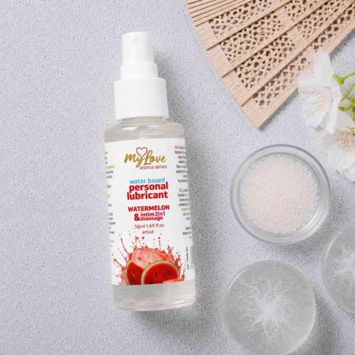 MyLove Intim gél és masszázsolaj 2in1 vízbázisú, 50 ml, dinnye illatú