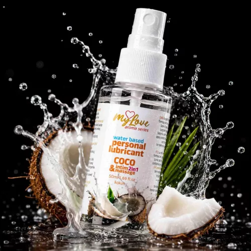 MyLove Intim gél és masszázsolaj 2in1 egzotikus kókusz 50ml