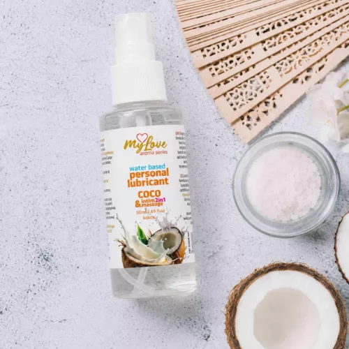 MyLove Intim gél és masszázsolaj 2in1 egzotikus kókusz 50ml