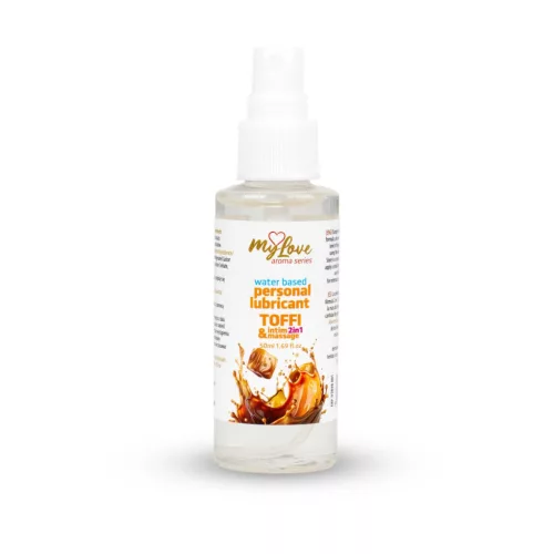 MyLove Intim gél Masszázsolaj Aromás Toffi 50 ml
