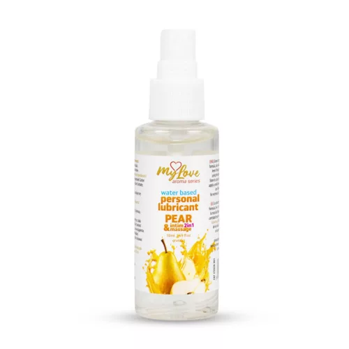 MyLove Síkosító és masszázsolaj Intim 2in1 gyümölcsös 50 ml gruszka