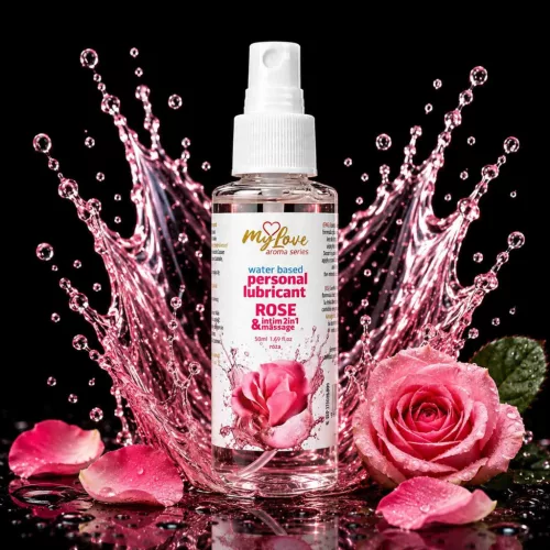 MyLove Intim gél és masszázsolaj 2in1 illatos rózsa 50 ml