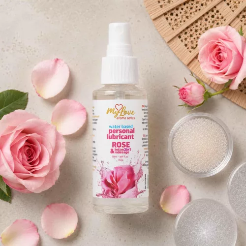 MyLove Intim gél és masszázsolaj 2in1 illatos rózsa 50 ml