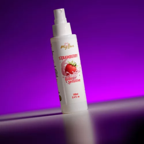 MyLove Taste-slide masszázsolaj 100 ml eper érzékeny