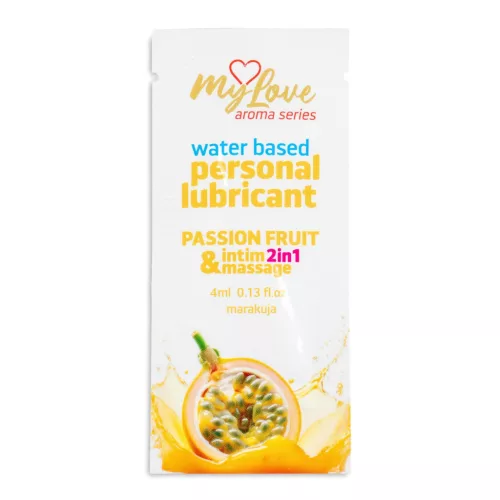 MyLove Intim gél Masszázs és síkosító 4 ml Maracuja aroma