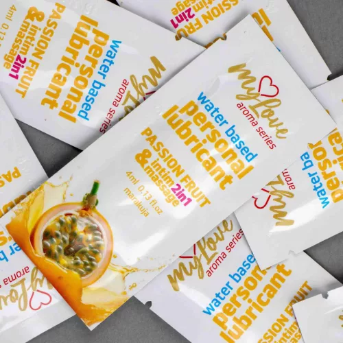 MyLove Intim gél Masszázs és síkosító 4 ml Maracuja aroma