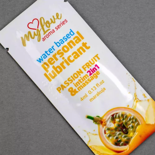 MyLove Intim gél Masszázs és síkosító 4 ml Maracuja aroma