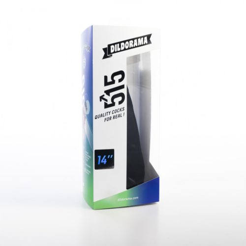 Dildorama - prémium fekete dildó 30 x 8,2 cm