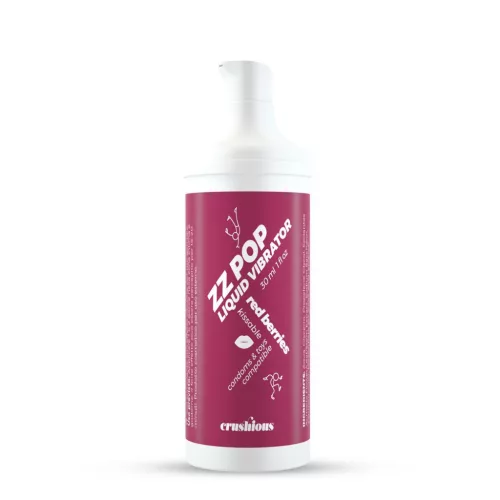 Crushious ZZ Pop folyékony vibrátor 30ml piros bogyós aroma