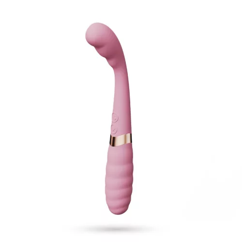 Crushious Vibrátor Kettős stimuláció 20 cm rózsaszín-arany