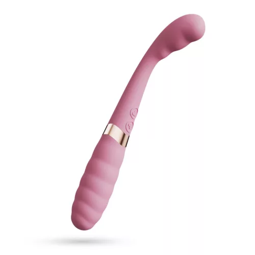 Crushious Vibrátor Kettős stimuláció 20 cm rózsaszín-arany