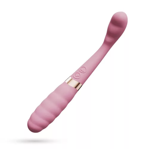Crushious Vibrátor Kettős stimuláció 20 cm rózsaszín-arany