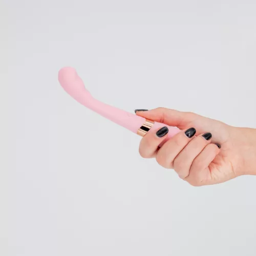 Crushious Vibrátor Kettős stimuláció 20 cm rózsaszín-arany