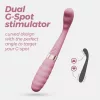Crushious Vibrátor Kettős stimuláció 20 cm rózsaszín-arany