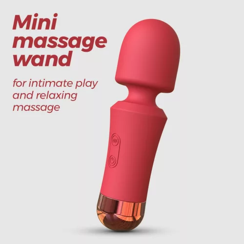 Crushious Wand masszírozó 10 rezgésfokozat USB-töltés 12,5 cm terrakotta