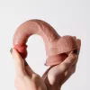 Crushious Dildó Erős tapadókorong, folyékony szilikon 22 cm hús színű