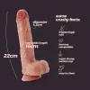 Crushious Dildó Erős tapadókorong, Ultra naturalis 22 cm hús színű