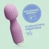 Crushious Wand vibrátor 10 módú vízálló USB-töltős 15 cm lila