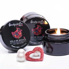   Tentación Play Sex Pheromon gyertya 20ml vörös bogyós illattal