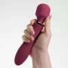 Crushious Vibrátor 10 mód, melegíthető 21 cm piros