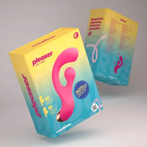 Crushious Vibrátor G-pont stimuláló, forgó mozgás 17,7 cm fekete