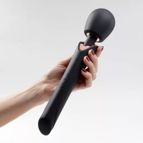 Crushious Wand masszírozó 10 rezgésfokozat, Climax mód 30 cm fekete