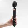 Crushious Wand masszírozó 10 rezgésfokozat, Climax mód 30 cm fekete