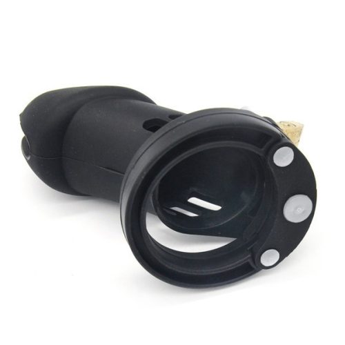 Bran – szilikon férfi önmegtartó ketrec, 9 x 3 cm, fekete