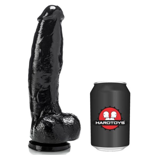 DP1018V – prémium fekete dildó 19 x 6 cm