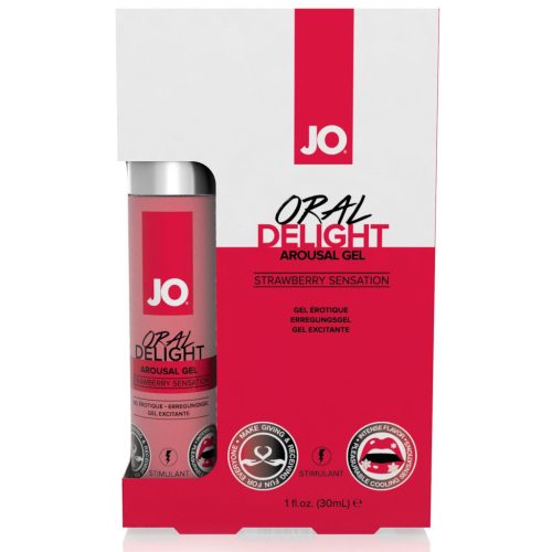 System JO Oral Delight vágyfokozó gél eper 30 ml
