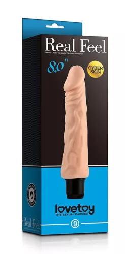 Real Feel Vibráló Dildó – érzéki élmény 17 cm hosszú