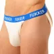 Fukker Jockstrap – stílusos fehér-kék fehérnemű férfiaknak