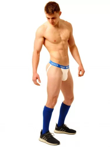 Fukker jockstrap – érzéki fehér-kék alsónemű