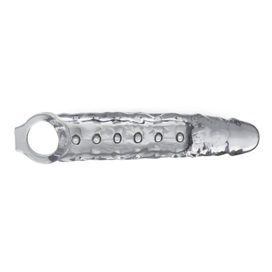Átlátszó pénisznyújtó – 22 x 5,6 cm prémium intim eszköz