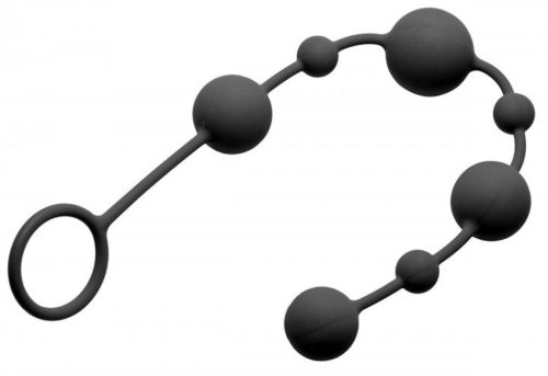 Linger szilikon anális gyöngy – 28 cm érzéki örömért