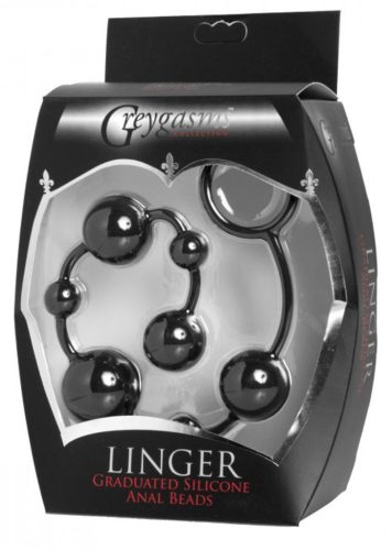 Linger szilikon anális gyöngy – 28 cm érzéki örömért