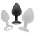 Plug Diamond Large – fekete prémium análkúp 7 x 3,5 cm
