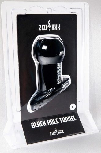 Plug Tunnel Zizi – prémium fekete maszturbátor L 9,5 x 5,8 cm