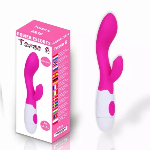 Power Escorts Vibrátor G-pont stimuláló 20 cm fekete
