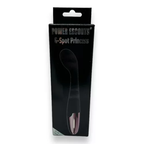 Power Escorts Vibrátor G-pont stimuláló, 10 mód, csendes, USB-töltés 18 cm fekete szilikon