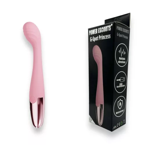 Power Escorts Vibrátor 10 mód USB-töltés szilikon 18 cm rózsaszín G-pont stimuláló vízálló csendes
