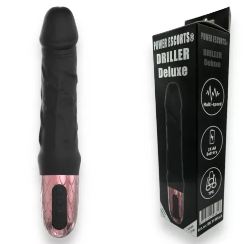 Power Escorts Vibrátor 10 mód vízálló USB töltés 21 cm fekete