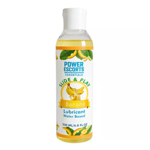 Power Escorts síkosító vízbázisú hyaluronsavjal banán 200 ml