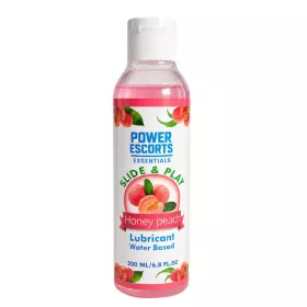   Power Escorts síkosító vízbázisú hialuronsavas miodova brzoskwinia 200 ml