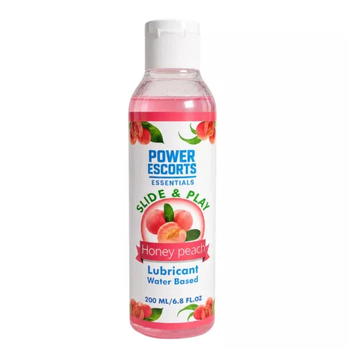 Power Escorts síkosító vízbázisú hialuronsavas miodova brzoskwinia 200 ml
